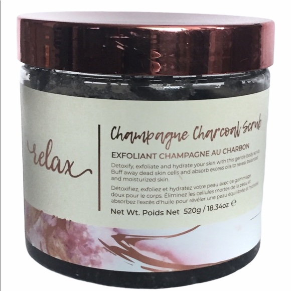 Manna Kadar Exfoliating Charcoal Scrub RELAX Champagne - Picture 1 of 5